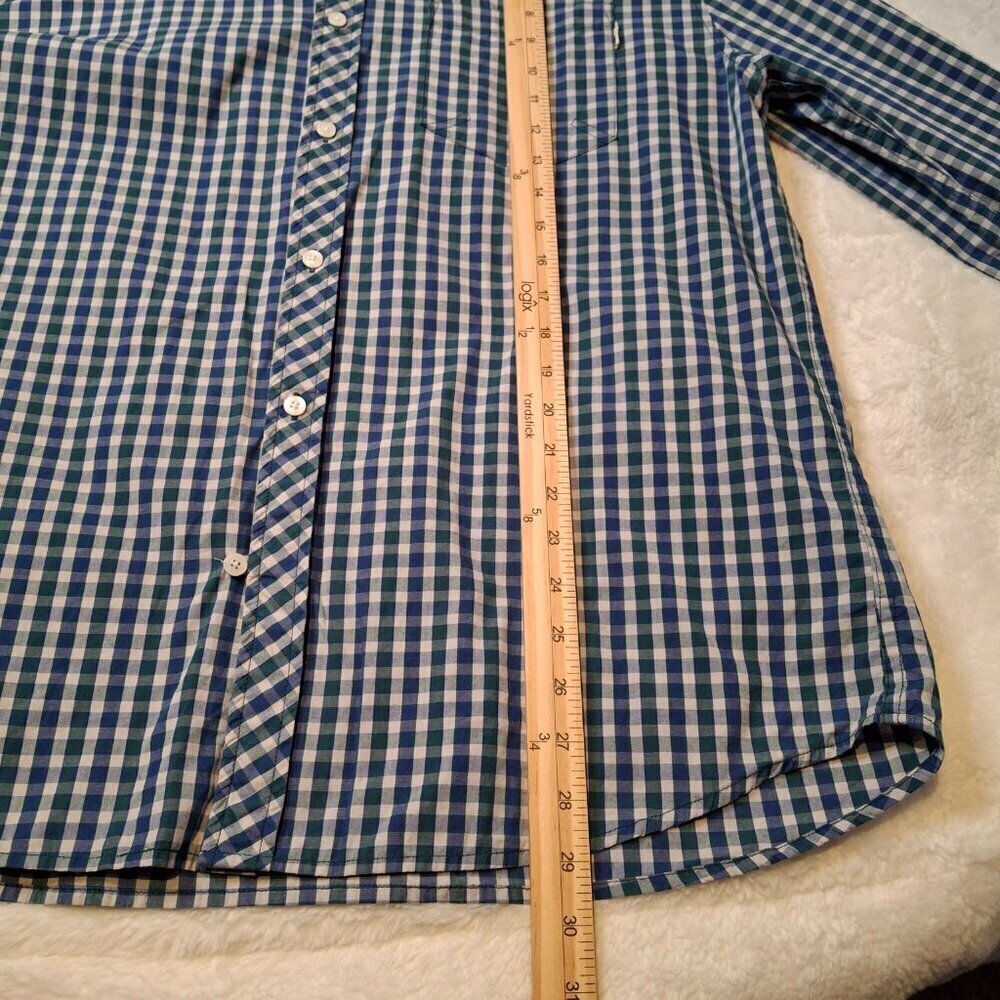 Brooklyn Industries Mens Gingham Button Down Shirt Sz XL Grandpa Preppy Academia - Picture 13 of 16